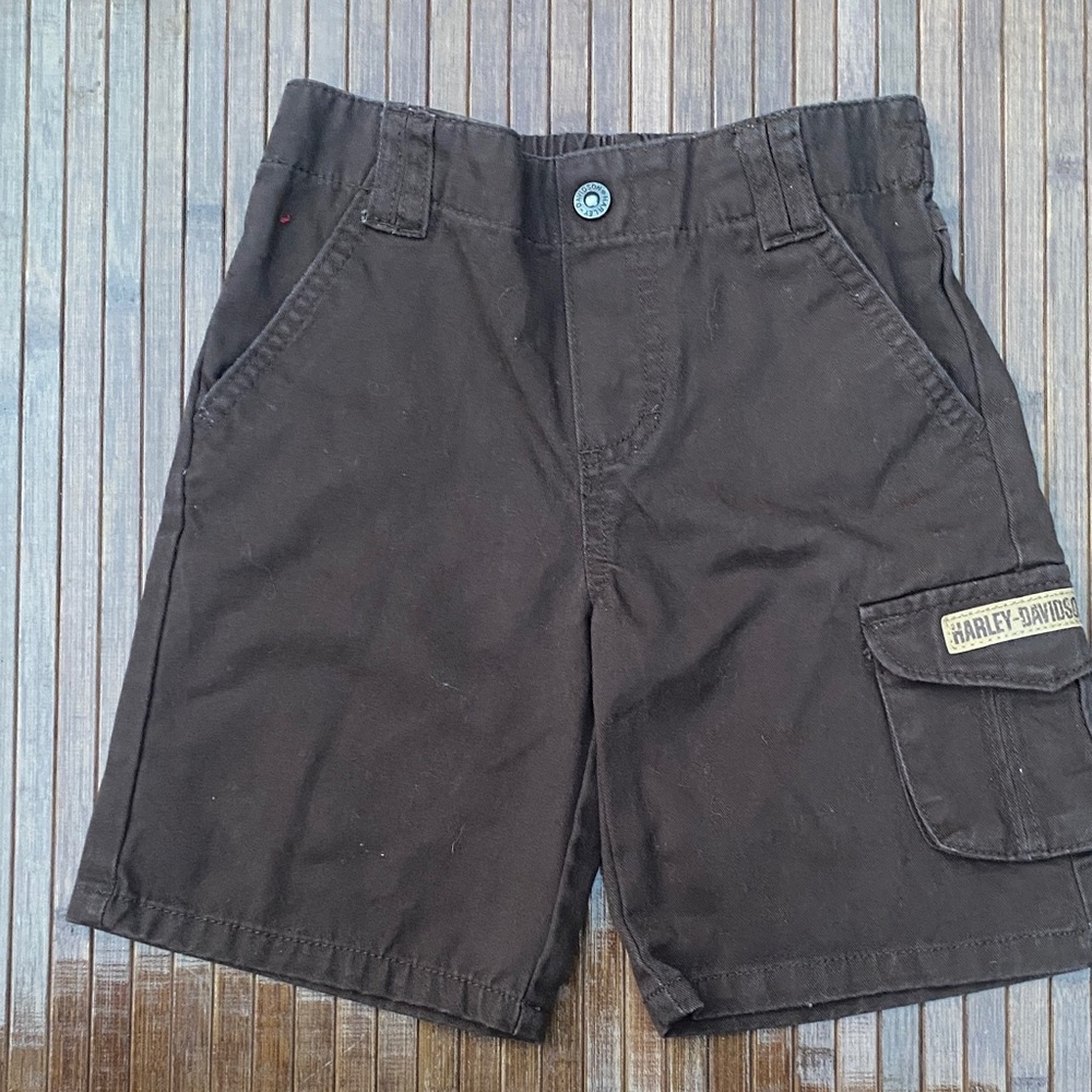 Harley-Davidson Kids Dark Brown Cargo Shorts